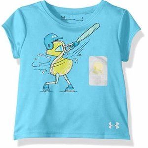 Under Armour Girls Short Sleeve T-Shirt Blue